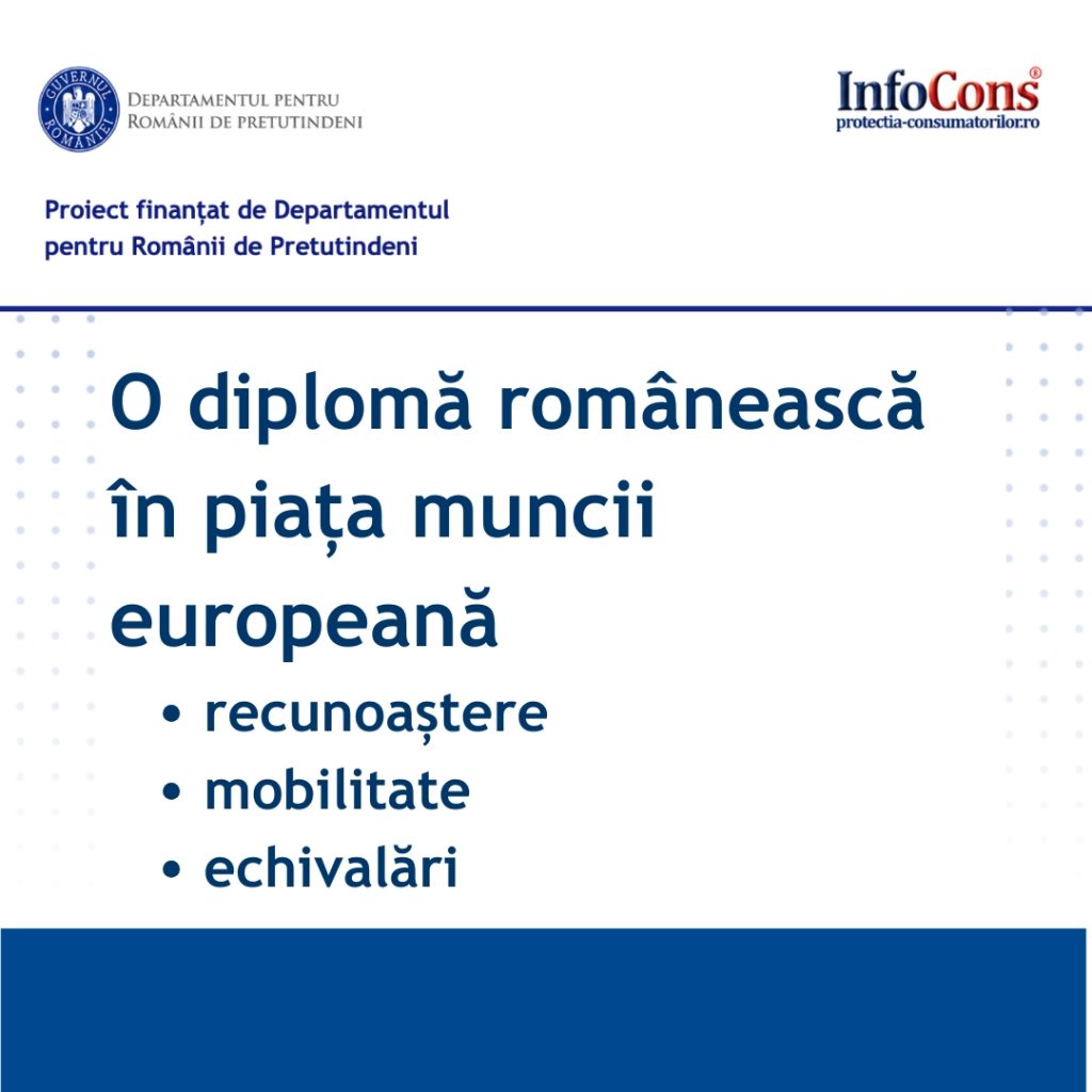 O diplomă românească în piața muncii europeană: recunoaștere, mobilitate, echivalări