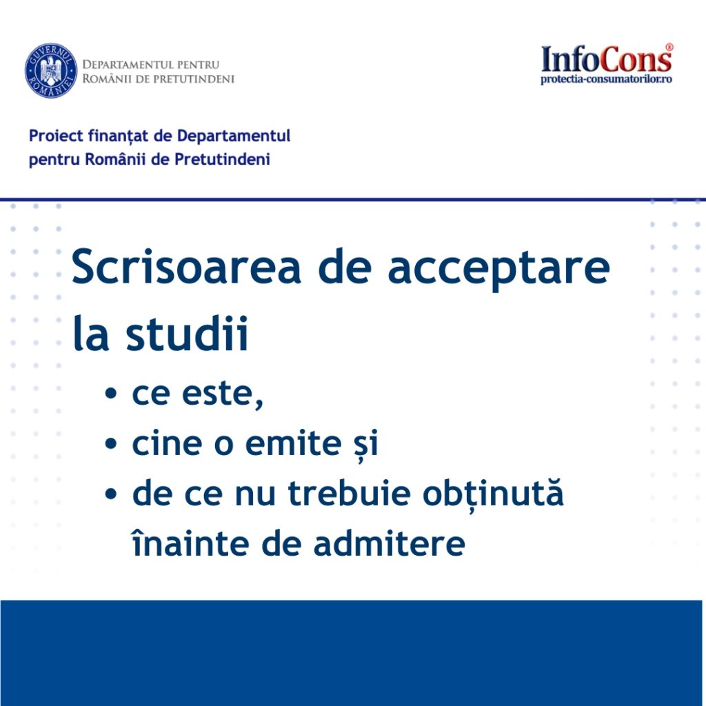 Scrisoarea de acceptare la studii: ce este, cine o emite și de ce nu trebuie obținută înainte de admitere