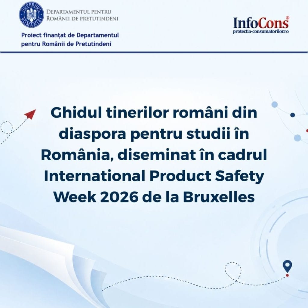 Ghidul tinerilor români din diaspora pentru studii în România , diseminat în cadrul International Product Safety Week 2026 de la Bruxelles